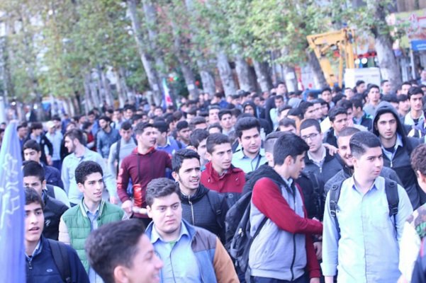 راهپیمایی 13 آبان در گیلان