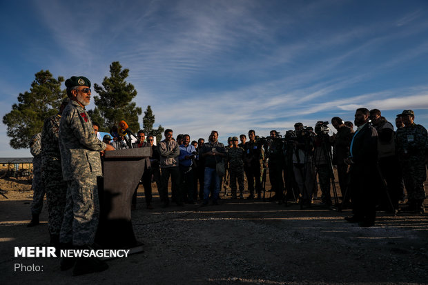 Press conference on Iran air defense joint maneuver