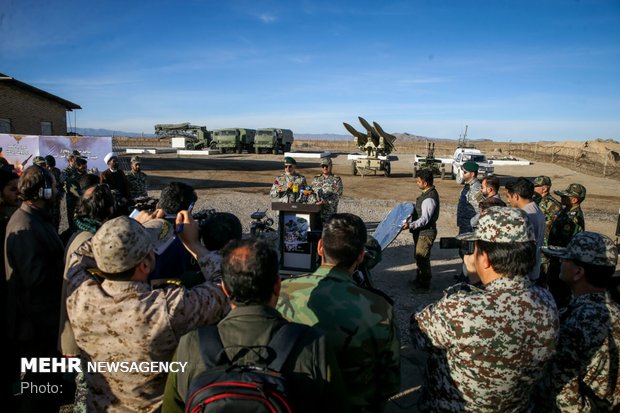 Press conference on Iran air defense joint maneuver