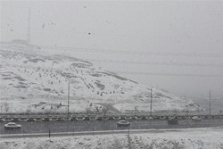 بارش برف در نخستین روز بهار در گیلان