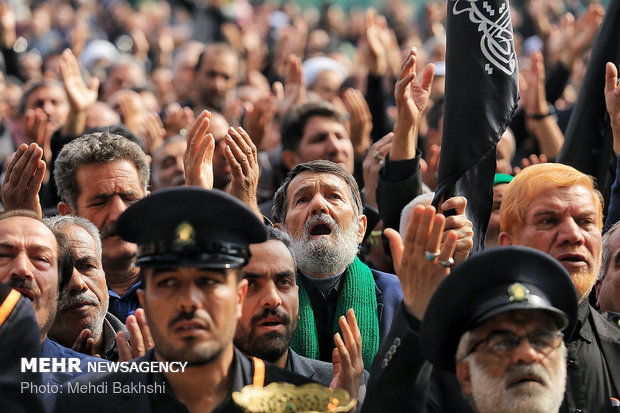 دسته عزاداری خادمان حرم حضرت معصومه(س) در سالروز شهادت امام رضا(ع)