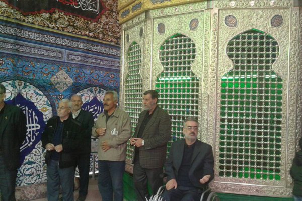 رونمایی از نیم‌ضریح حضرت زینب(س) در کرمانشاه