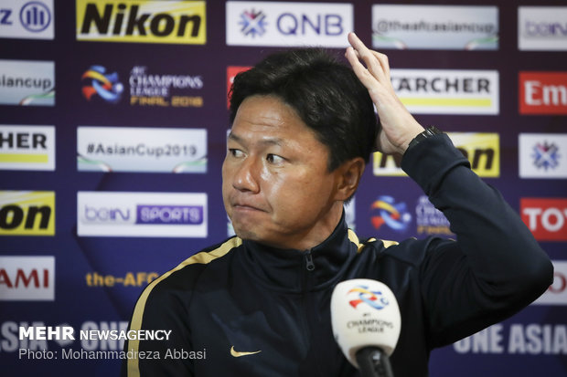 Presser of Japanese Kashima Antlers FC head coach before final match 