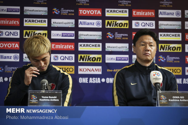 Presser of Japanese Kashima Antlers FC head coach before final match 