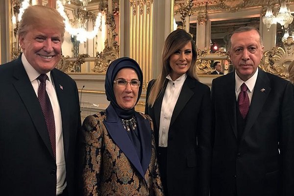 ڈونلڈ ٹرمپ کی ترک ہم منصب اردوغان کے ساتھ پیرس میں ملاقات