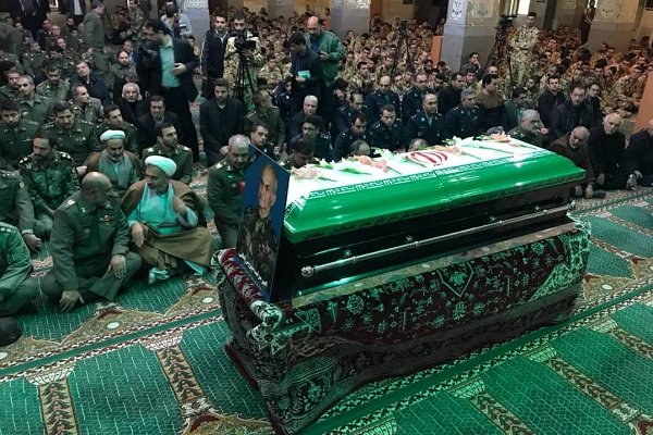 پیکر امیر «سیروس لطفی» در ستاد نیروی زمینی تشییع شد