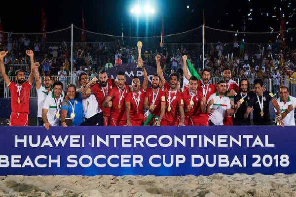 Iran’s beach soccer team moves into 2nd spot in world ranking