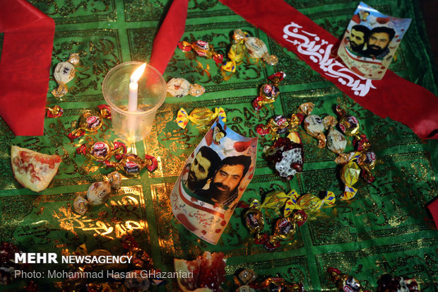 سومین سالگرد شهید مدافع حرم سید سجاد حسینی در بین الحرمین