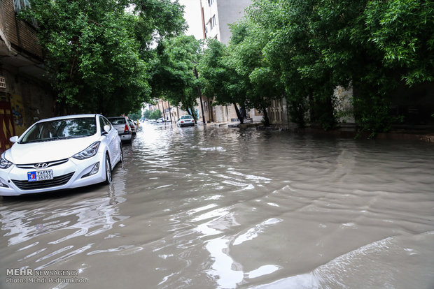 الفيضانات بمدينة أهواز