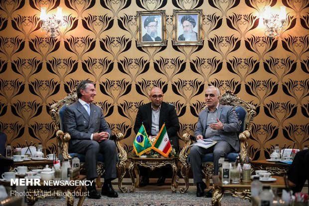 Former Brazil pres. meets with Iranian economy minister 