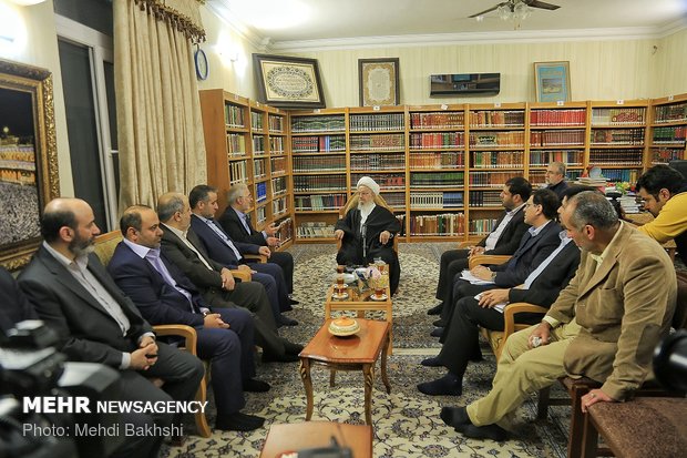 دیدار رئیس ستاد مبارزه با مواد مخدر با مراجع تقلید در قم