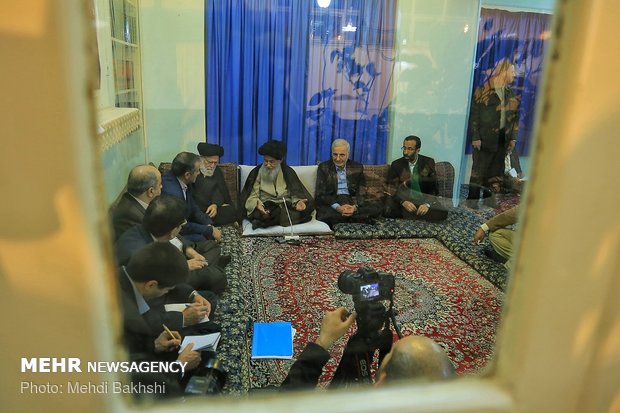 دیدار رئیس ستاد مبارزه با مواد مخدر با مراجع تقلید در قم