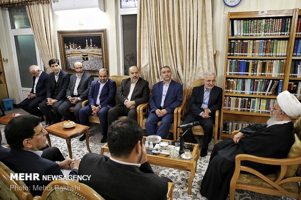 دیدار رئیس ستاد مبارزه با مواد مخدر با مراجع تقلید در قم