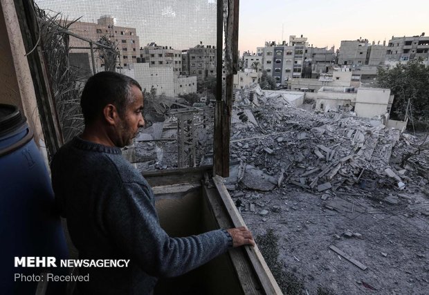 خسارات حملات صهیونیست ها به غزه