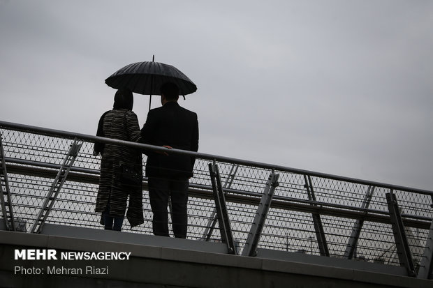 طراوت باران در تهران