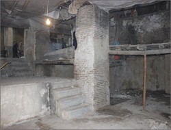 Basement of a shop in Tehran grand bazaar where pieces of prehistorical pottery were unearthed in 2014.