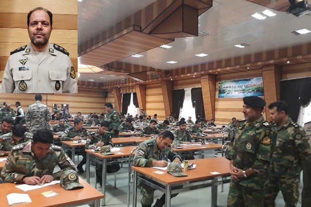 آزمون دانش نظامی نیروی زمینی ارتش در شاهرود برگزار شد
