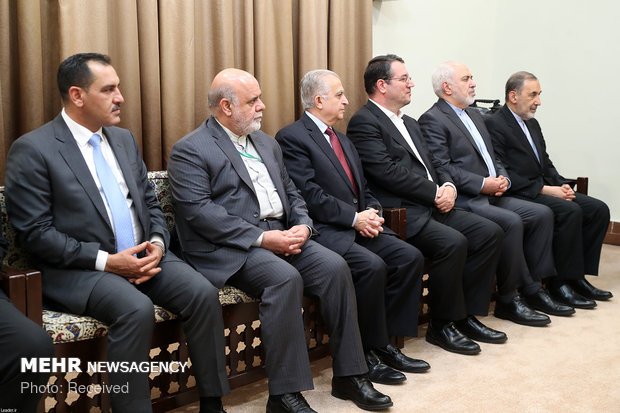 قائد الثورة الاسلامية يستقبل الرئيس العراقي "برهم صالح" 