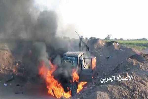 انهدام خودرو نظامیان سعودی در نجران/ شلیک ۴ موشک زلزال۲ به جیزان