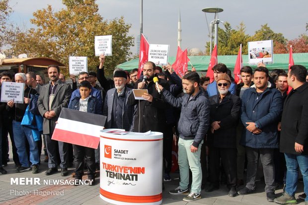 تظاهرات گسترده علیه عربستان در سراسر ترکیه