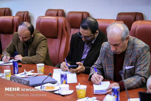 نشست خبری محمد رضا اله یار معاون مهندسی و توسعه زیربناهای سازمان بنادر و دریانوردی