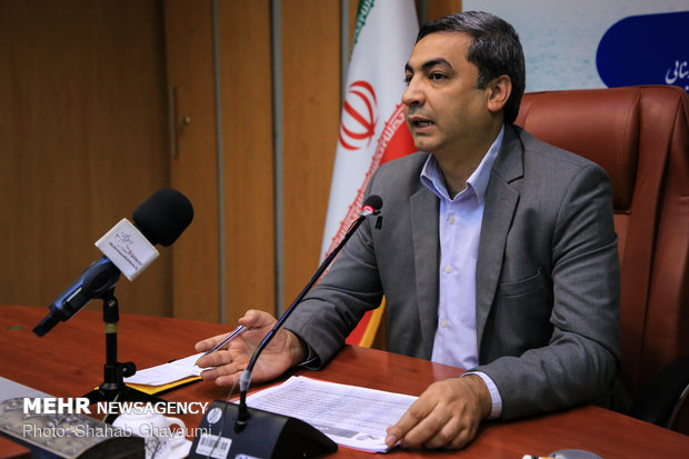 نشست خبری محمد رضا اله یار معاون مهندسی و توسعه زیربناهای سازمان بنادر و دریانوردی