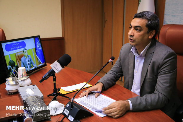 نشست خبری محمد رضا اله یار معاون مهندسی و توسعه زیربناهای سازمان بنادر و دریانوردی