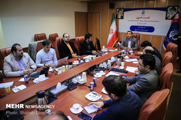 نشست خبری محمد رضا اله یار معاون مهندسی و توسعه زیربناهای سازمان بنادر و دریانوردی