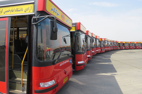 خدمات رسانی ویژه اتوبوسرانی تهران در روزهای ۱۲ و ۱۳ فروردین