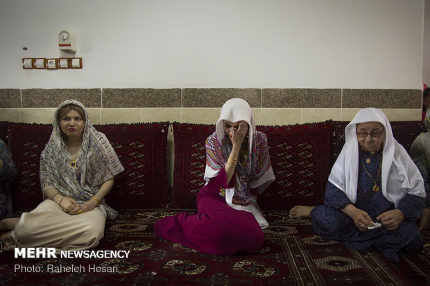 A traditional Turkmen wedding ceremony in Golestan