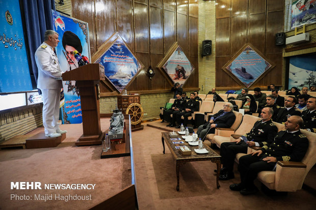 Iranian navy commander’s press conference