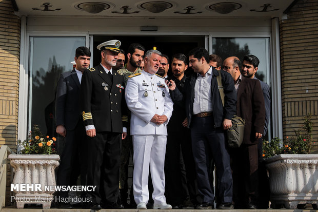 Iranian navy commander’s press conference