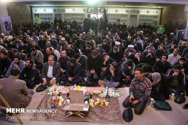 مراسم یادبود جهادگر شهید امیر اژدری