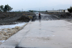 بارش شدید باران و طغیان رودخانه ها در سیریک