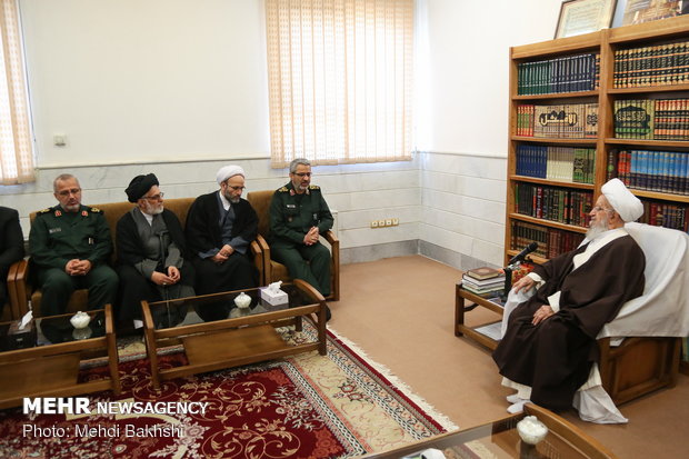 دیدار رئیس سازمان بسیج مستضعفین با مراجع قم