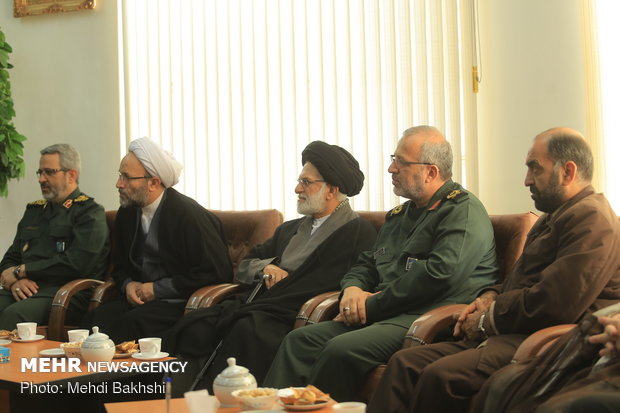 دیدار رئیس سازمان بسیج مستضعفین با مراجع قم