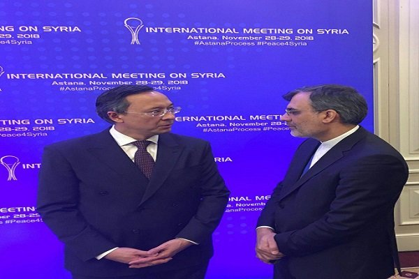 Iranian envoy to Astana meets with Khazakh FM