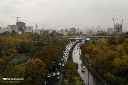 A rainy day in Tehran