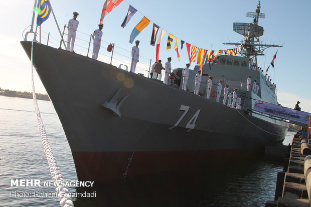 Stealth Sahand destroyer joins Iranian naval fleet