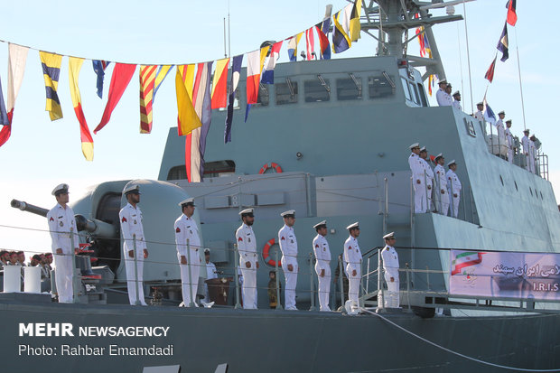 Stealth Sahand destroyer joins Iranian naval fleet