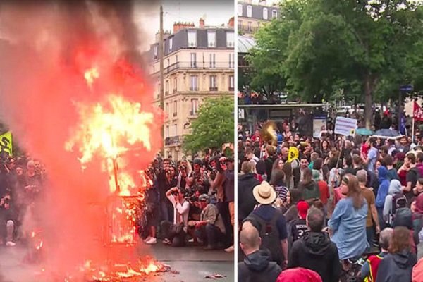 فرانس میں احتجاجی مظاہروں کا سلسلہ جاری/ 200 مظاہرین گرفتار