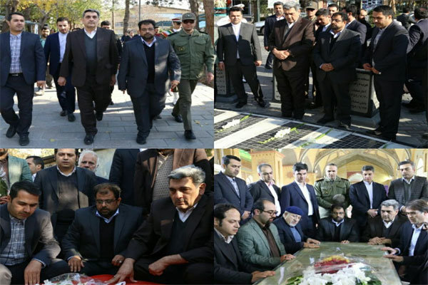 ادای احترام شهردار جدید تهران به شهدا