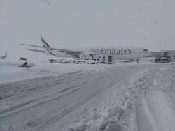 Snow removal drill performed at Imam Khomeini Intl. Airport 