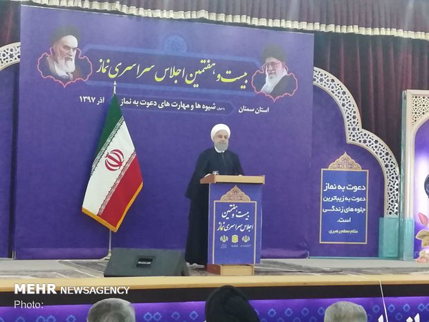 روحانی در سمنان