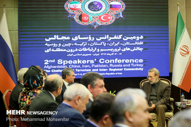 Larijani's meetings with Russian, Pakistani speakers
