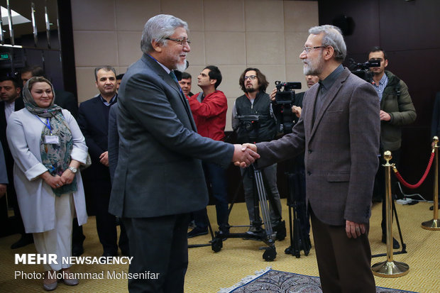 دیدار روسای مجلس افغانستان و ترکیه با علی لاریجانی