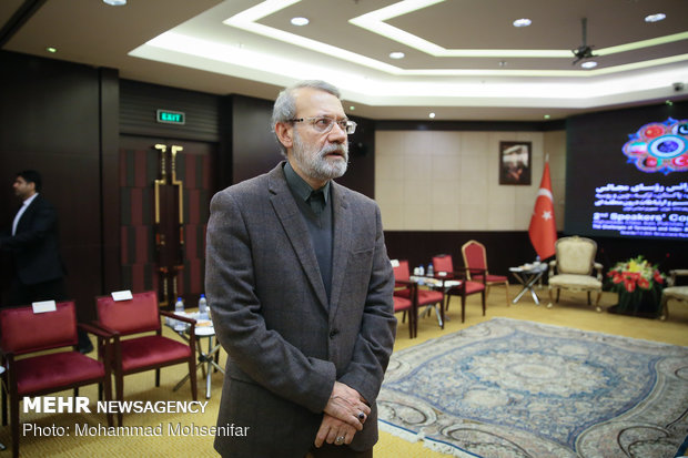 دیدار روسای مجلس افغانستان و ترکیه با علی لاریجانی