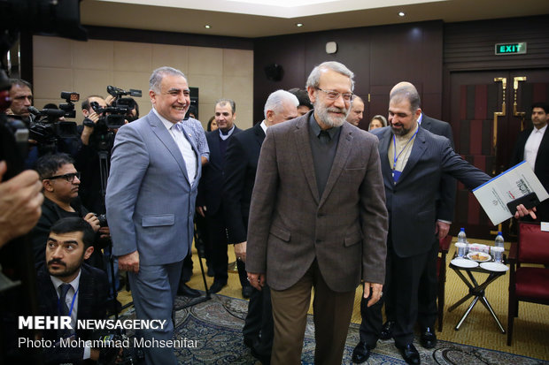 دیدار روسای مجلس افغانستان و ترکیه با علی لاریجانی