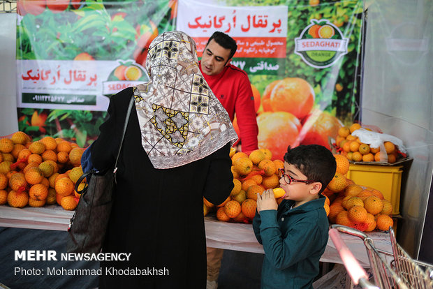 Organic food exhibition in Tehran