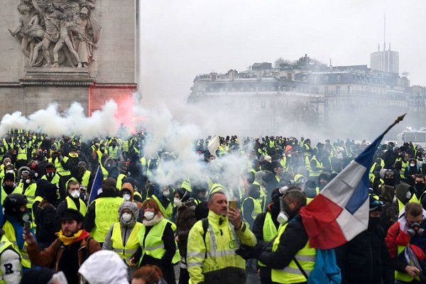 فراخوان جلیقه زردهای فرانسه برای اعتراضات بزرگ شنبه
